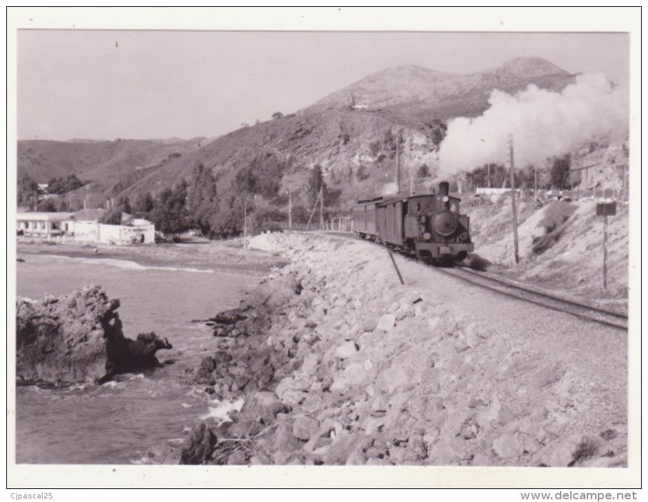 CHEMINS DE FER - TRAINS - CPM - TRAIN POUR VELEZ PRES DE MALAGA-EL PALO - 09.01.1962 - - Trains