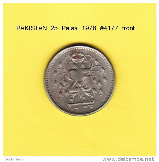 PAKISTAN   25  PAISA  1978  (KM # 37) - Pakistan