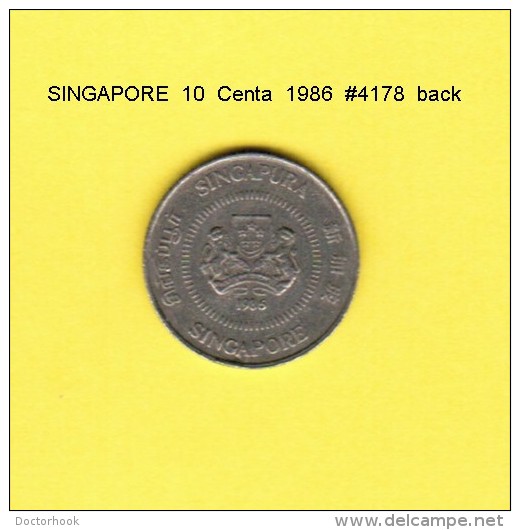 SINGAPORE   10  CENTS  1986  (KM # 51) - Singapore