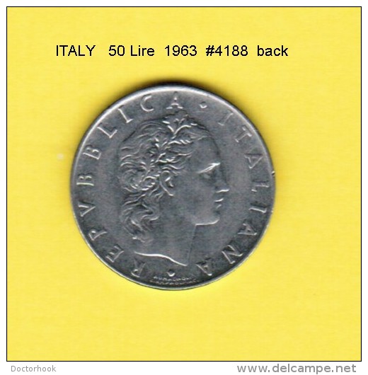 ITALY   50  LIRE  1963  (KM # 95) - 50 Lire