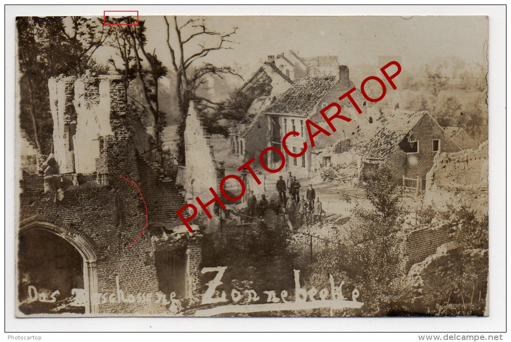 ZONNEBEKE-Carte Photo Allemande-Guerre-14-18-1WK-BELGIQUE-BELGIEN-Flandern- - Zonnebeke