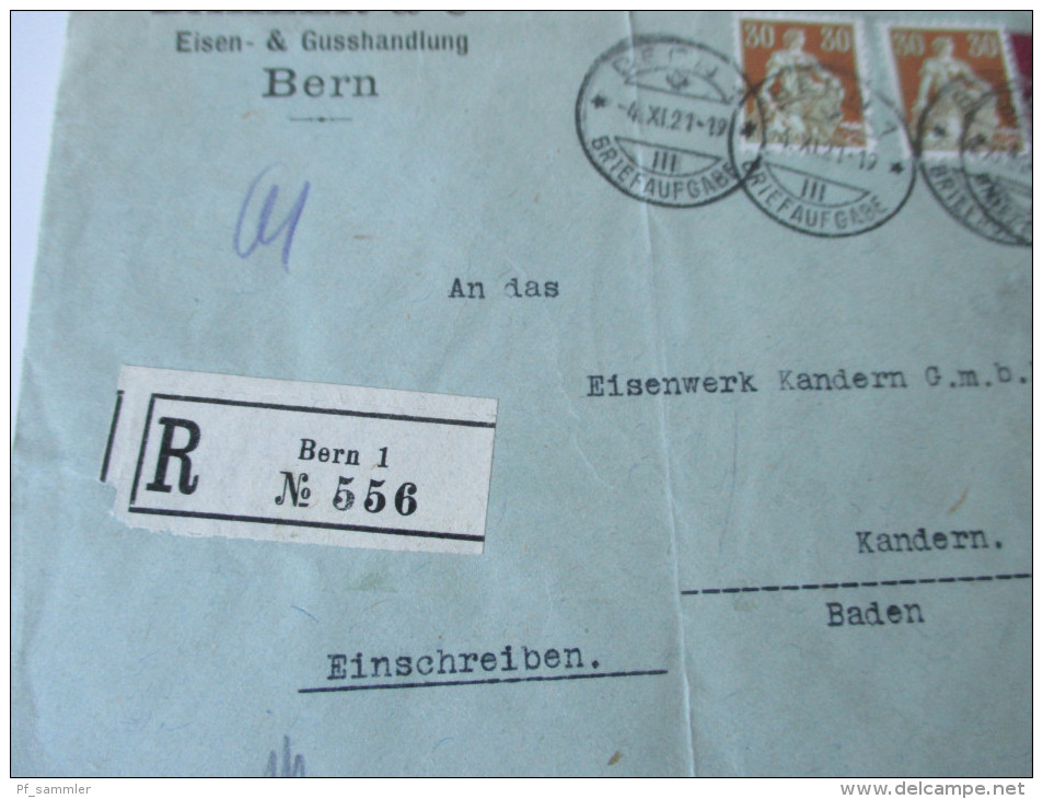 Privatganzsache R-Brief Postüberwachungsstelle Freiburg I.B. Geöffnet Auf Grund Der Verordnung Vom 15. Nov. 1918 - Cartas & Documentos