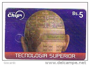 BOLIVIA - ENTEL (CHIP) -  2001  TECNOLOGIA SUPERIOR EXP. 12. 2002  - USED  -  RIF. 7987 - Bolivien