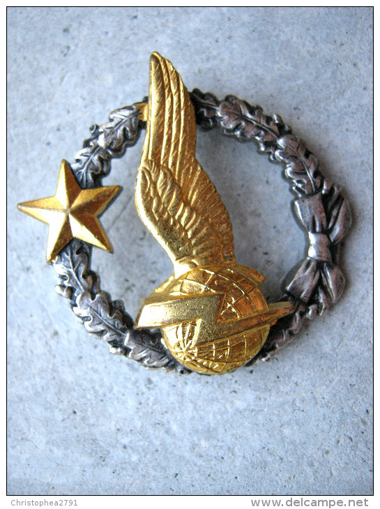 ANCIEN INSIGNE ARMEE DE L´AIR BREVET ELEVE RADIO NAVIGATEUR DRAGO ROMAINVILLE ETAT EXCELLENT - Luftwaffe