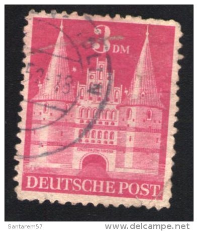 Allemagne 1948 Oblitéré Rond Used Stamp Porte De La Vieille Ville Lübeck Holstentor - Autres & Non Classés