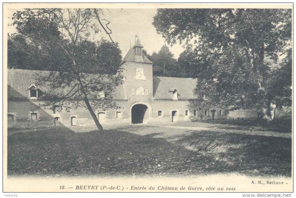 CPA Beuvry  Entree Du Chateau De Gorre Coté Du Bois - Beuvry