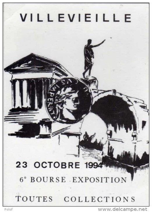 VILLEVIEILLE(Gard)  - 23 Octobre 1994 - Manif Reportée Au 19 Février 1995 ( Inondations) (68062) - Monnaies (représentations)