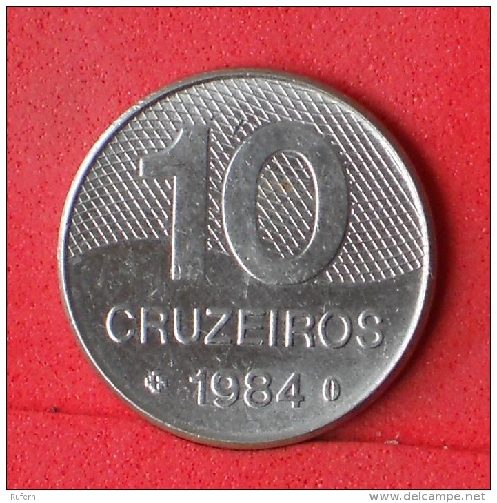 BRAZIL  10  CRUZEIROS  1984   KM# 592,1  -    (Nº07130) - Brésil