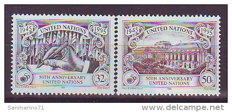 UNITED NATIONS New York 687-688,unused - Unused Stamps