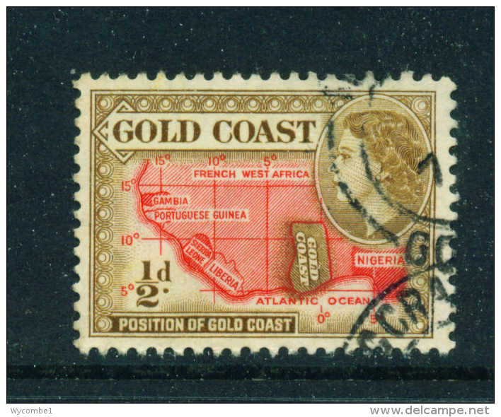 GOLD COAST  -  1952  Definitives  1/2d  Used As Scan - Côte D'Or (...-1957)