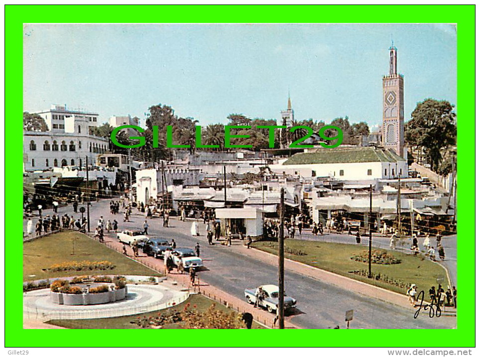 TANGER, MAROC - PLACE DU GRAND SOCCO - ANIMÉE VIEILLES VOITURES - EDITIONS JEFF - - Tanger