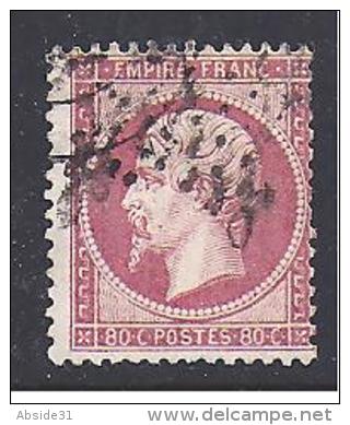 80 C Napoléon  N° 24  Oblitéré  -  Cote :  60 € - 1862 Napoléon III