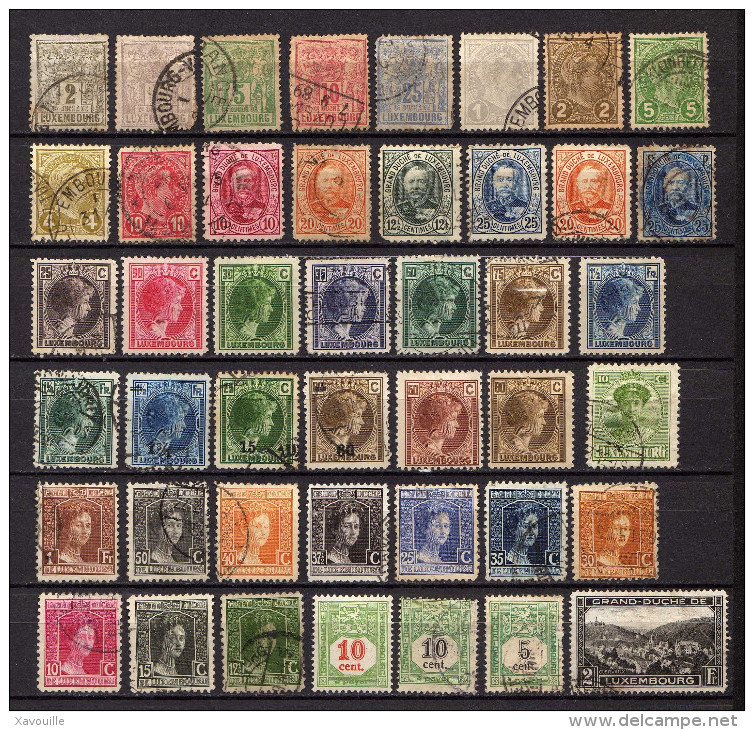 Luxembourg - Collection De 86 Timbres Classiques (2 Scans à Voir) - Sammlungen