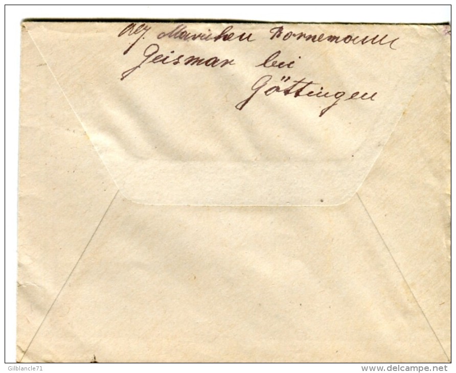 14 18-courrier De GOTTINGEN Allemagne Pour P G Allemand Au Dépôt De Saint-Aubin-Epinay 76 - 1914-18
