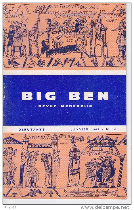 BIG BEN N° 14, Janvier 1965,  DEBUTANTS, Revue Mensuelle POUR APPRENDRE L´ANGLAIS, Publication Claude PICHON - 6-12 Ans