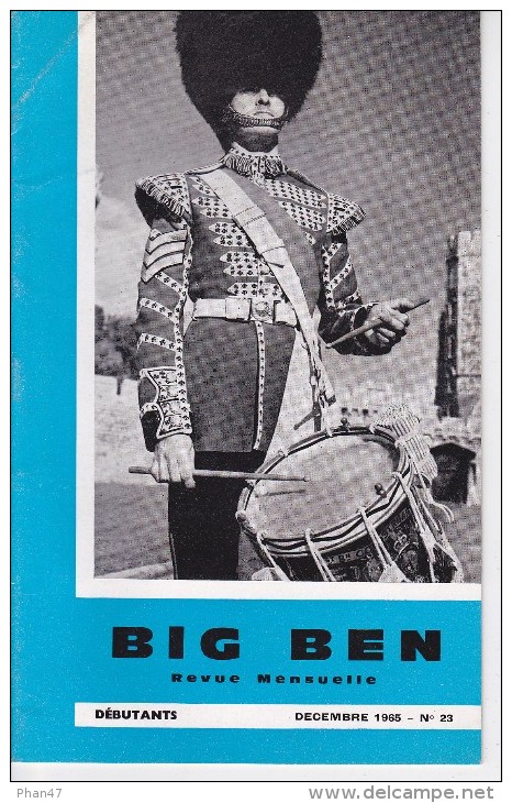 BIG BEN N° 23, Décembre 1965,  DEBUTANTS, Revue Mensuelle POUR APPRENDRE L´ANGLAIS, Publication Claude PICHON - 6-12 Ans