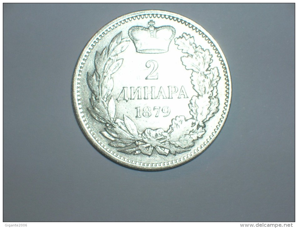 Serbia 2 Dinara 1879 (5328) - Servië