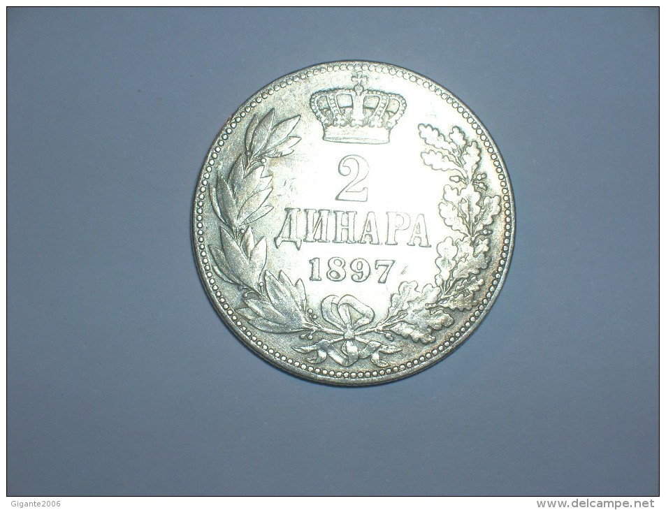 Serbia 2 Dinara 1897 (5334) - Serbien