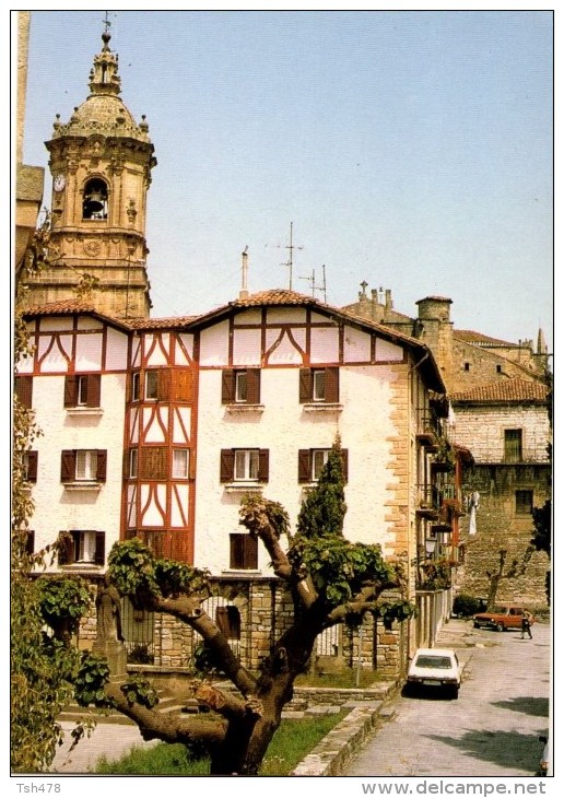 C P S M-C P M-----ESPAGNE---HONDARRIBIA----plaza Del Obispo----voir 2 Scans - Autres & Non Classés