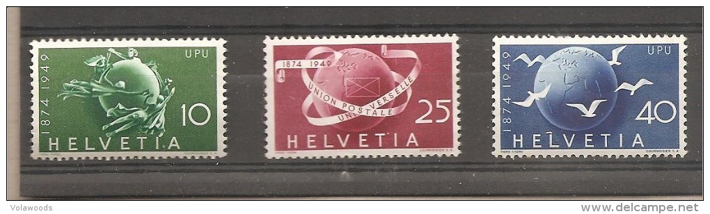 Svizzera - Serie Completa Nuova: 75° Anniversario Dell'UPU - 1949 *G - Ungebraucht