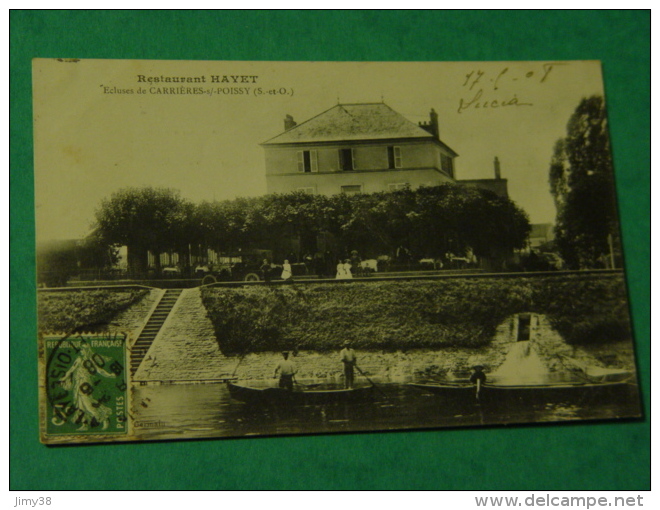 YVELINES-RESTAURANT HAYET-ECLUSES DE CARRIERES SOUS POISSY--ANIMEE - Carrieres Sous Poissy