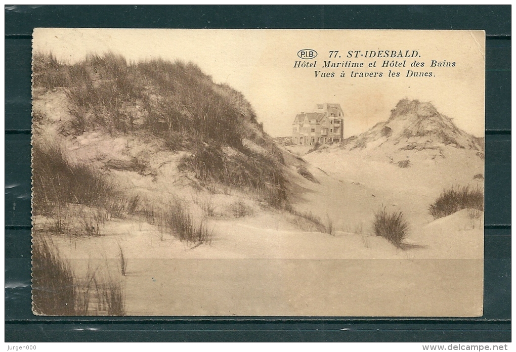 ST-IDESBALD : Hotel Maritime Et Hotel Des Bains , Gelopen Postkaart (GA12114) - Autres & Non Classés