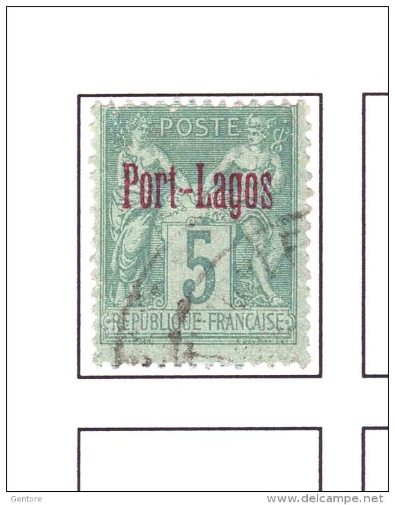 FRANCE Former Colonies Port Lagos Yvert Cat N°1  Very Fine Used - Gebraucht