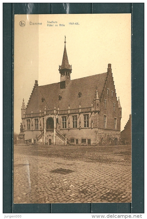 DAMME: Stadhuis,  Niet Gelopen Postkaart  (GA12367) - Damme