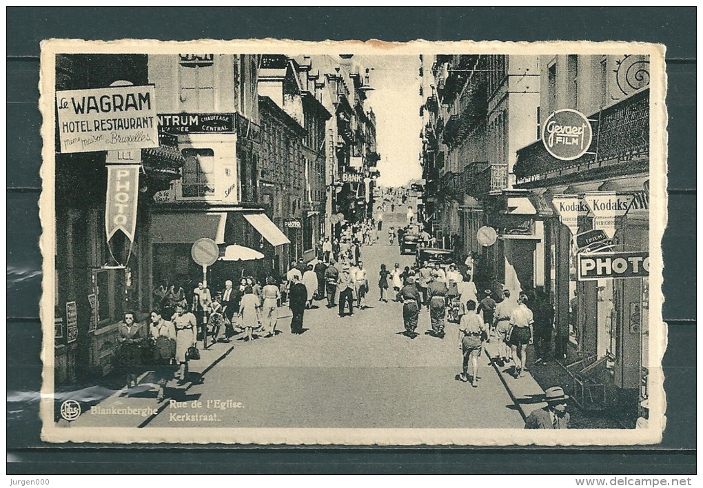 BLAKENBERGE: Rue De L'Eglise,  Gelopen Postkaart 1948 (GA12601) - Blankenberge