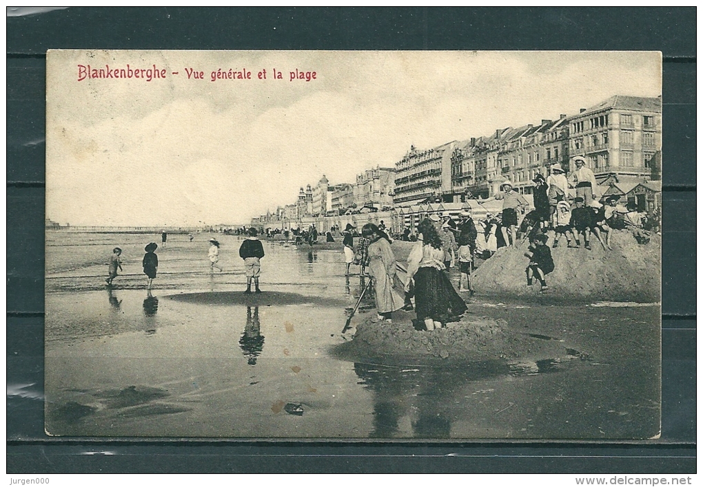 BLAKENBERGE: Vue Générale Et La Plage,  Gelopen Postkaart 1910 (GA12610) - Blankenberge