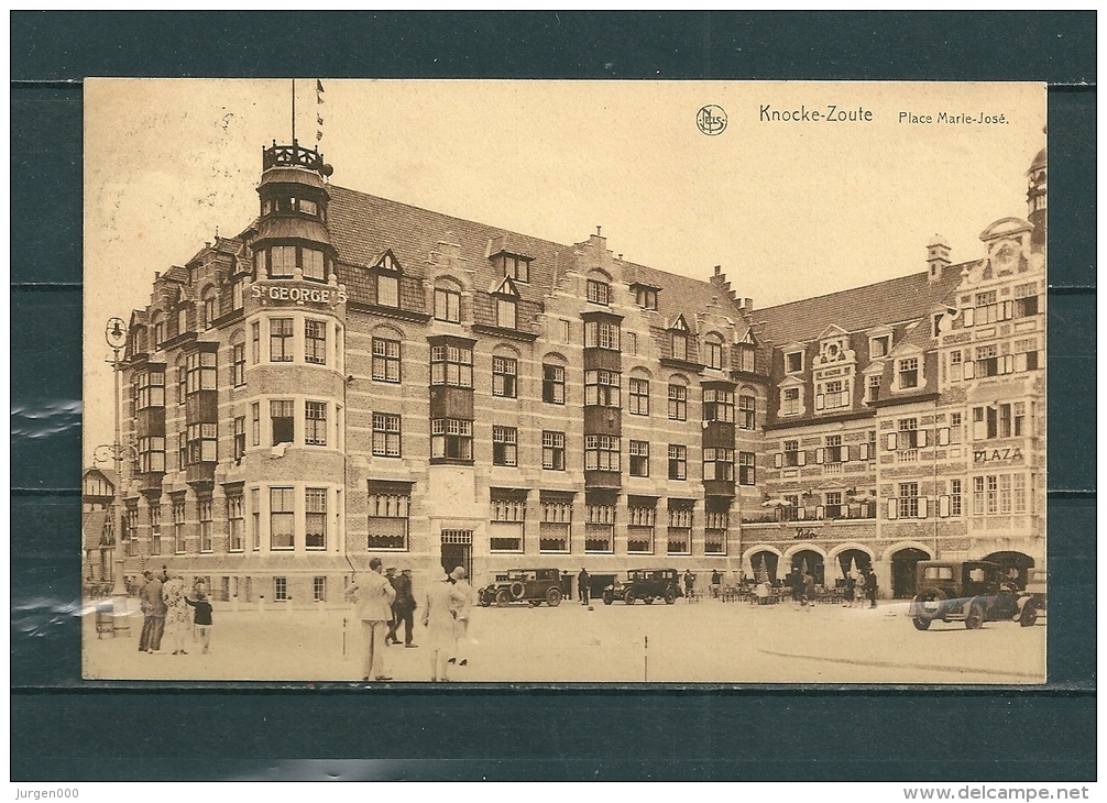 KNOKKE: Place Marie-Jose,  Gelopen Postkaart 1929 (GA12956) - Knokke