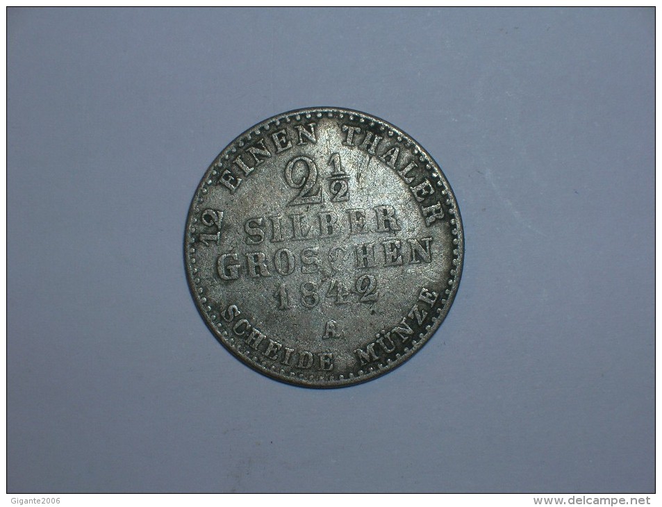 Prusia 2 1/2 Silver Groschen 1842 A (748) - Monedas Pequeñas & Otras Subdivisiones