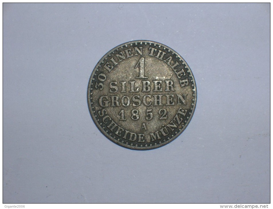 Prusia 1 Silver Groschen 1852 A (756) - Monedas Pequeñas & Otras Subdivisiones