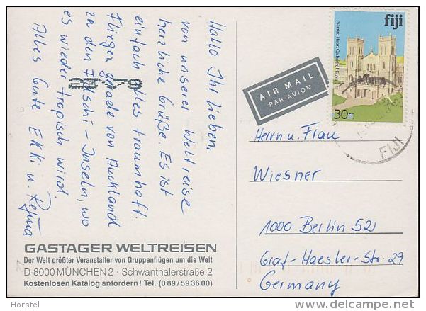 Fidschi  - Gastager Weltreisen - MAP - Nice Stamp - Fidschi