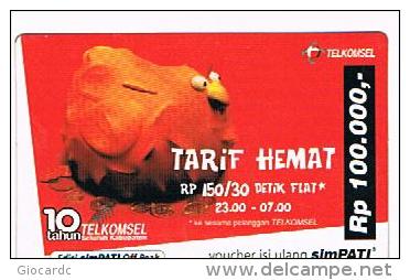 INDONESIA - TELKOMSEL  (GSM RECHARGE) - TARIF HEMAT    EXP.  4.2006  - USED  -  RIF. 8037 - Indonesia