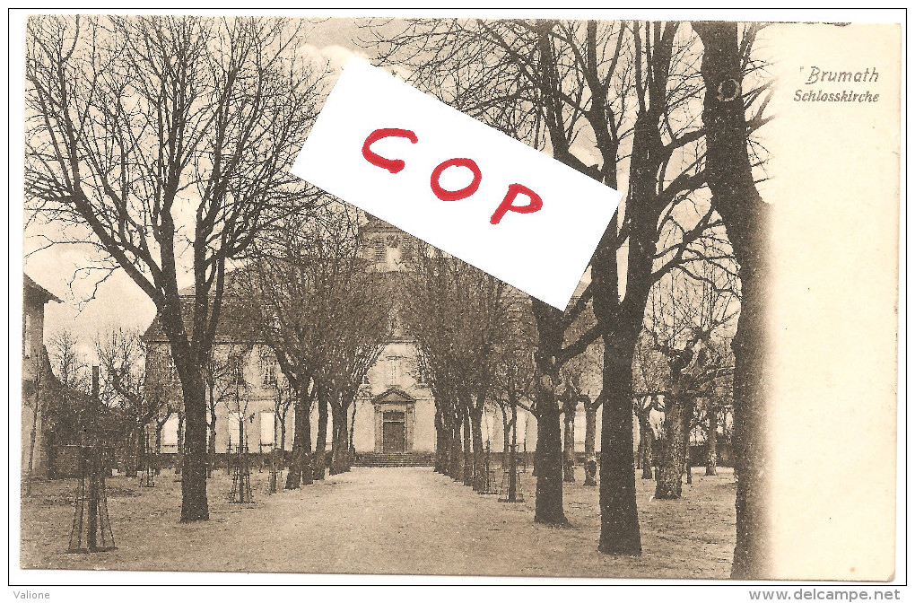 CPA Neuve  Brumath Schlosskirche Avant 1904 - Brumath