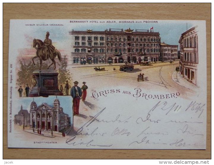 Bromberg /Bydgoszcz 1899 Year / Gruss Aus   / Reproduction - Westpreussen