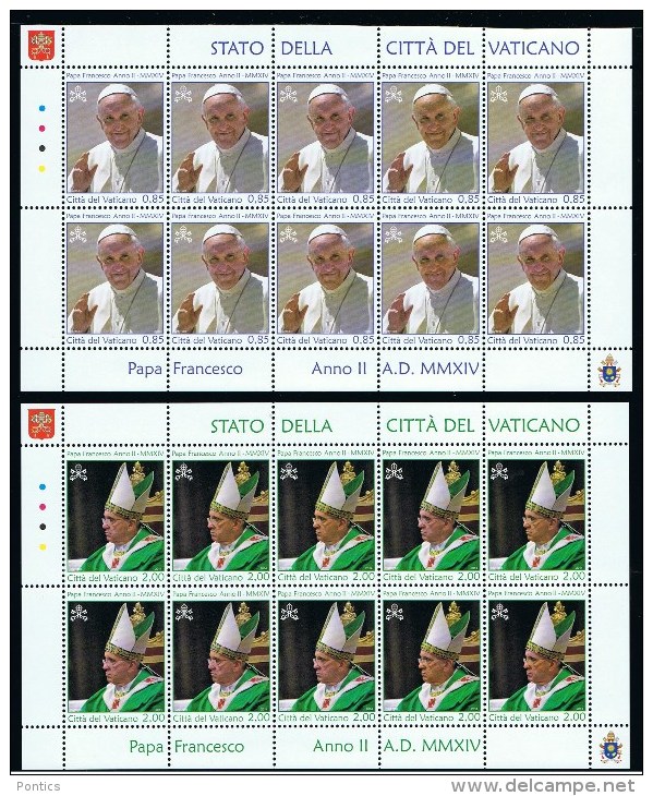 2014 - VATICAN - VATICANO - VATIKAN - D12 - MNH SET OF  40 STAMPS  ** - Unused Stamps