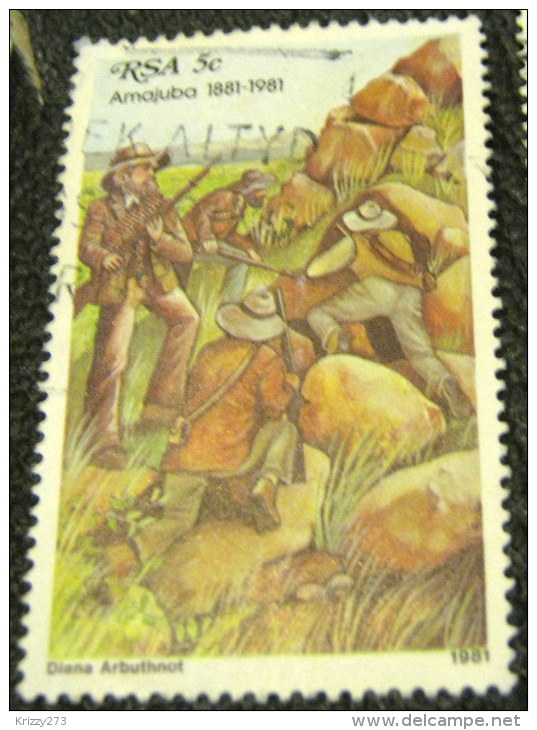 South Africa 1981  The 100th Anniversary Of The Battle Of Amajuba 5c - Used - Oblitérés