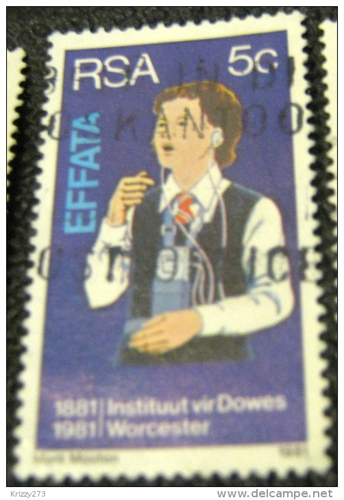 South Africa 1981 The 100th Anniversary Of The Institutes For Deaf And Blind, Worcester 5c - Used - Gebraucht