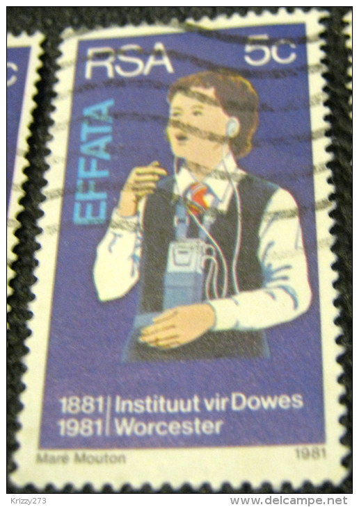 South Africa 1981 The 100th Anniversary Of The Institutes For Deaf And Blind, Worcester 5c - Used - Oblitérés