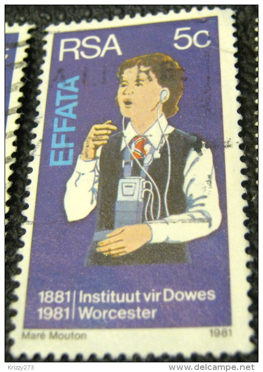 South Africa 1981 The 100th Anniversary Of The Institutes For Deaf And Blind, Worcester 5c - Used - Gebraucht