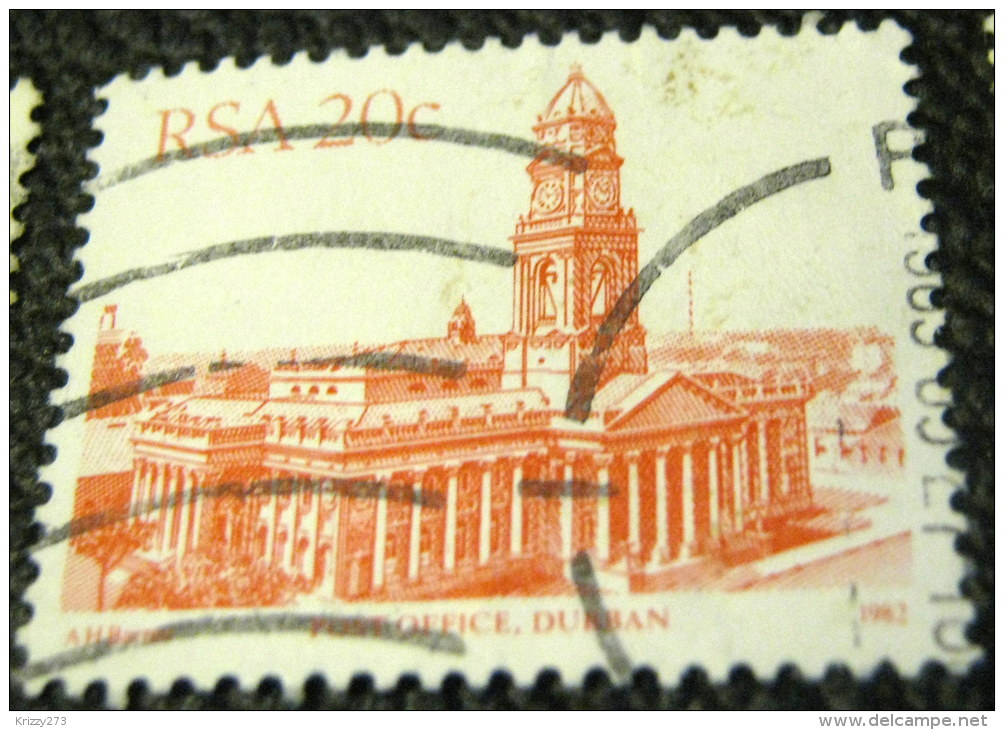 South Africa 1982 Post Office Durban 20c - Used - Gebraucht