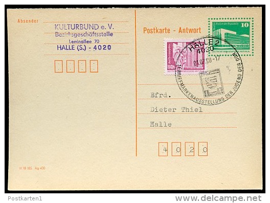 DDR P90A Antwort-Postkarte WÄHRUNGSREFORM 1.7.1990 - Postkarten - Gebraucht