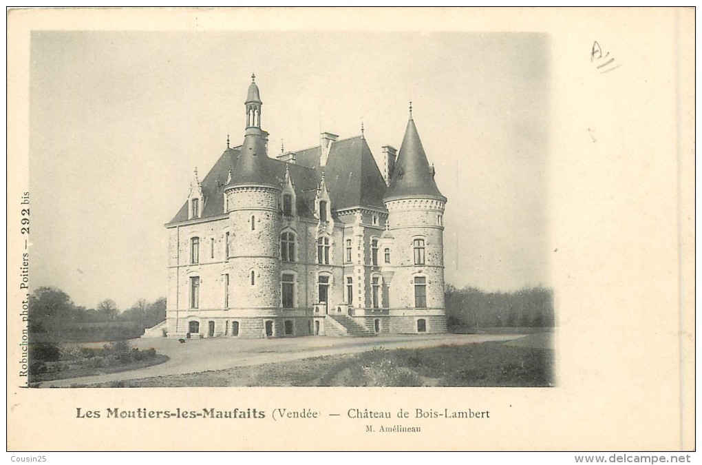 85 LES MOUTIERS-LES-MAUFAITS - Château De Bois Lambert - Moutiers Les Mauxfaits