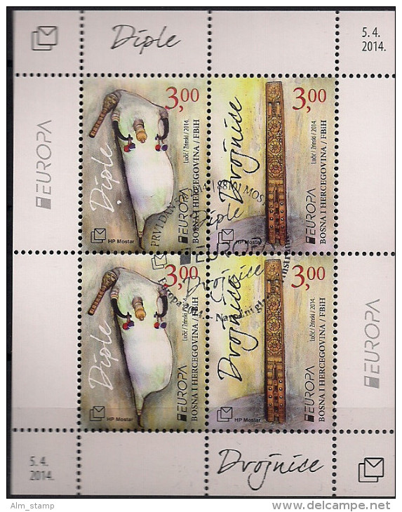 2014 Bosna I Hercegovina Kroatische  Post Mostar Mi. Bl. 31 Used  Europa - 2014