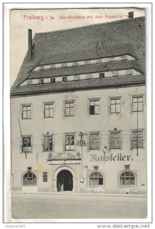 CPA FREIBERG (Allemagne-Saxe) - Das Kaufhaus Mit Dem Ratskeller - Freiberg (Sachsen)