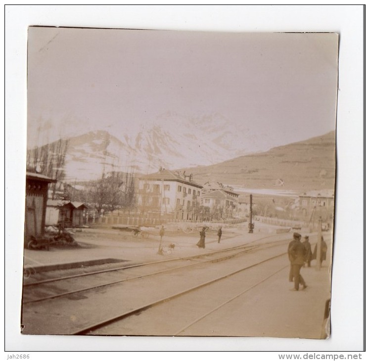 No CPA - Photographie Ancienne - ITALIE - BADONECHE - BARDONECCHIA Gare Circa 1900 - Other & Unclassified