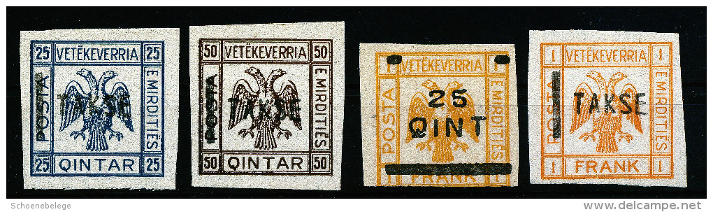 A2748) Albania MIRDITIES 4 Verschiedene Marken Ungebraucht (*) Unused - Albania