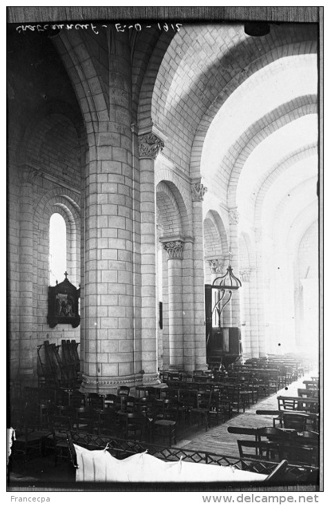 PN - 068 - CHARENTE - CHATEAUNEUF SUR CHARENTE - Intérieur Eglise 1912 - Plaques De Verre